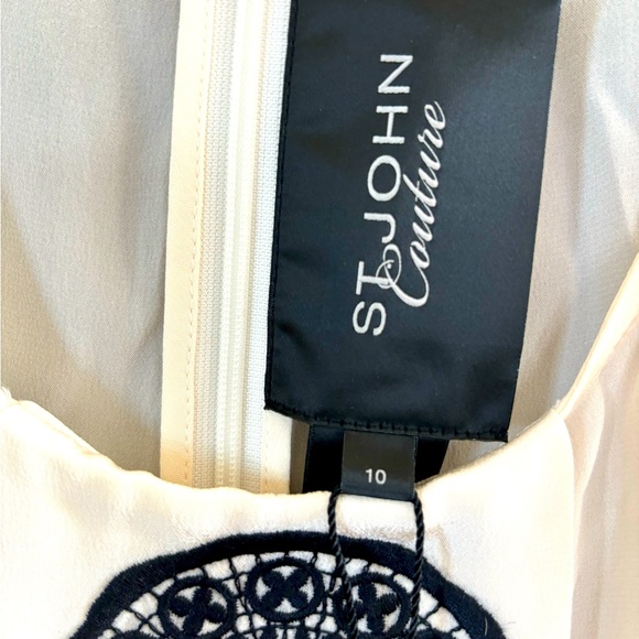 St.John Couture - 100% silk white blouse - Picture 2 of 6